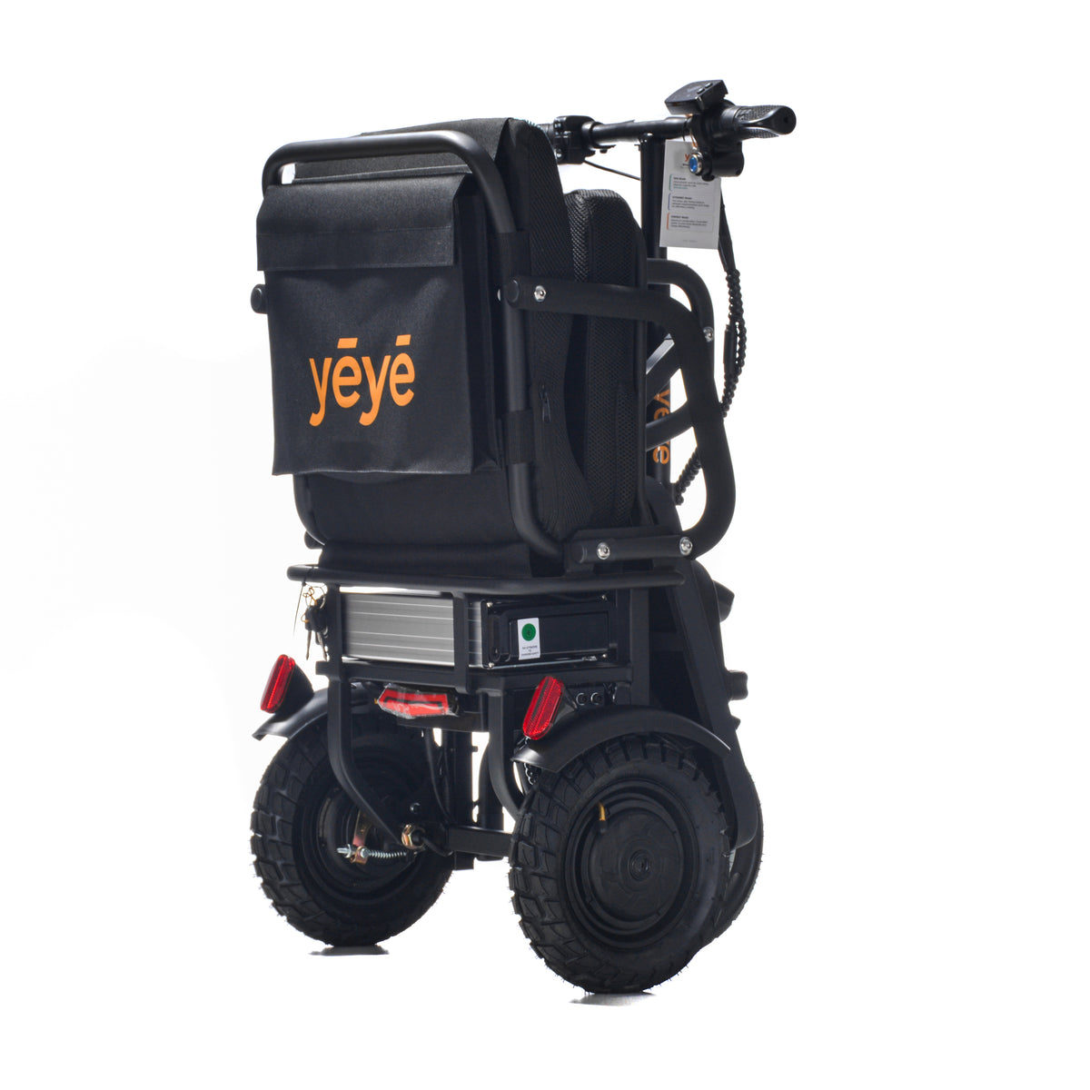 Trottinette électrique 3 roues pliable YĒYĒ POP avec selle ergonomique et châssis compact pour ascenseur